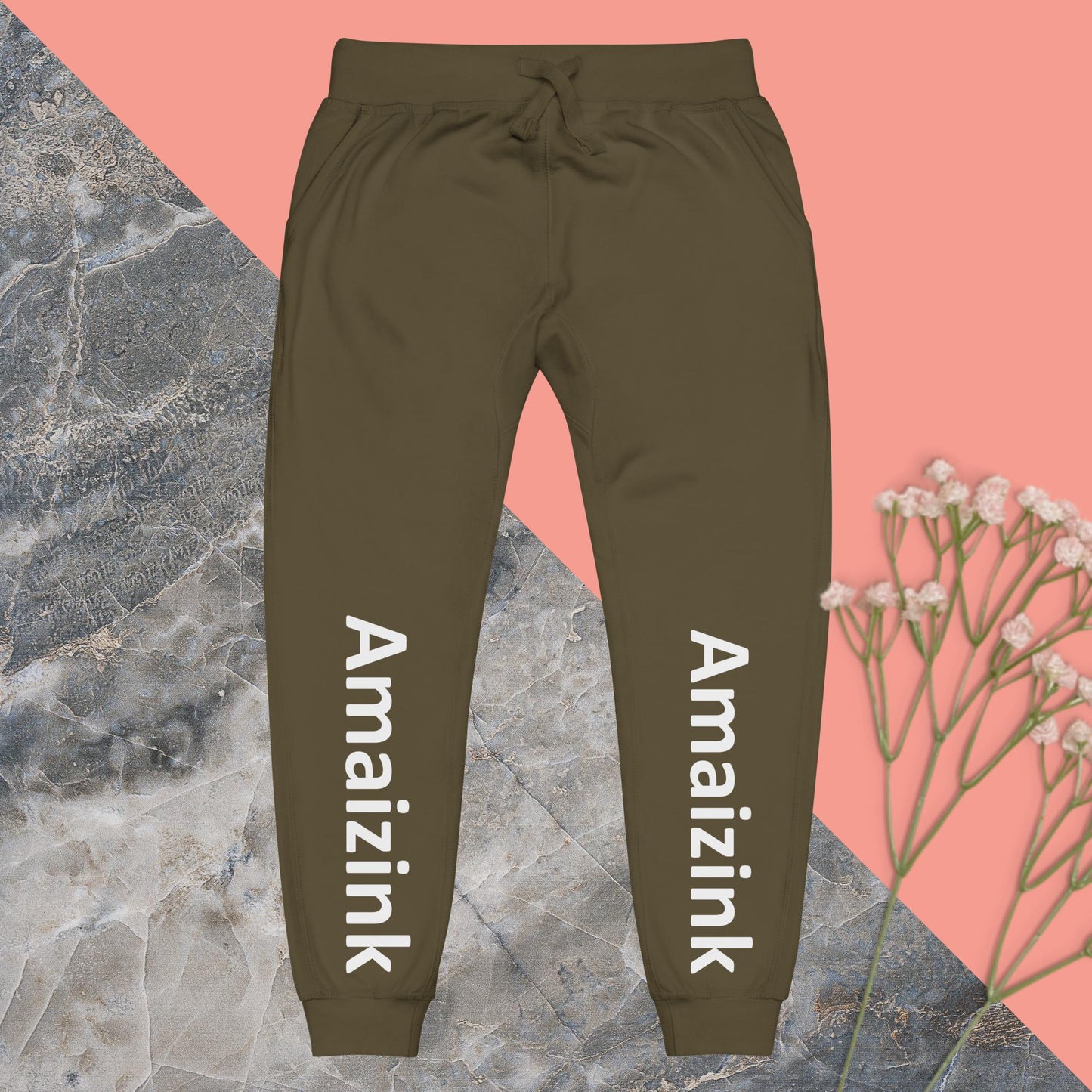 Amaizink fleece sweatpants - Amaizink Art and Design