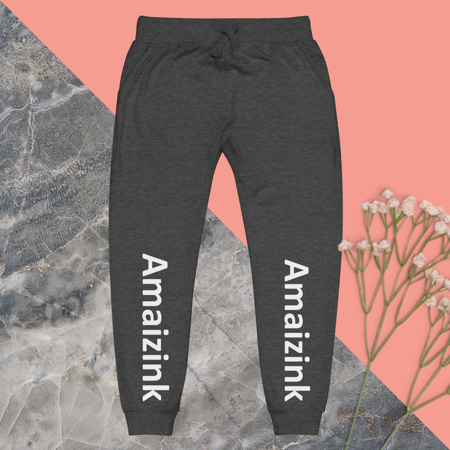 Amaizink fleece sweatpants - Amaizink Art and Design