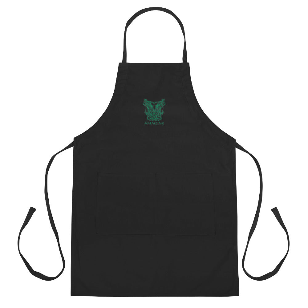 Amaizink/Godface Embroidered Apron - Amaizink Art and Design