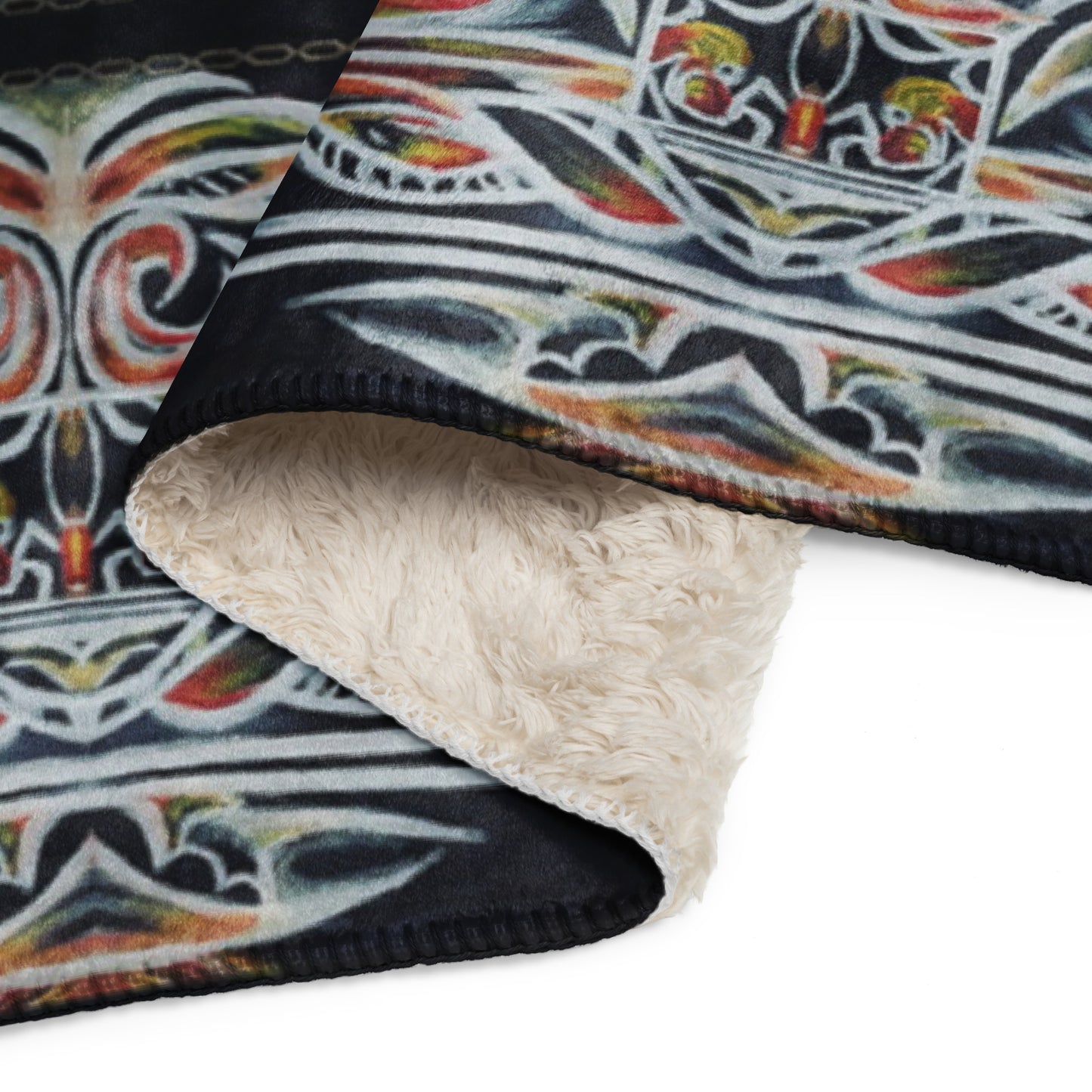 Searing Heat Sherpa blanket