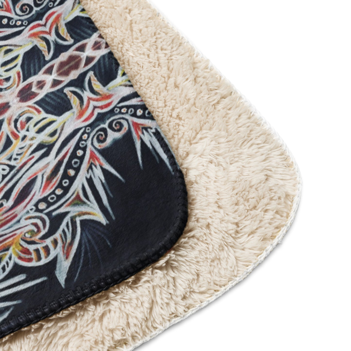 Searing Heat Sherpa blanket