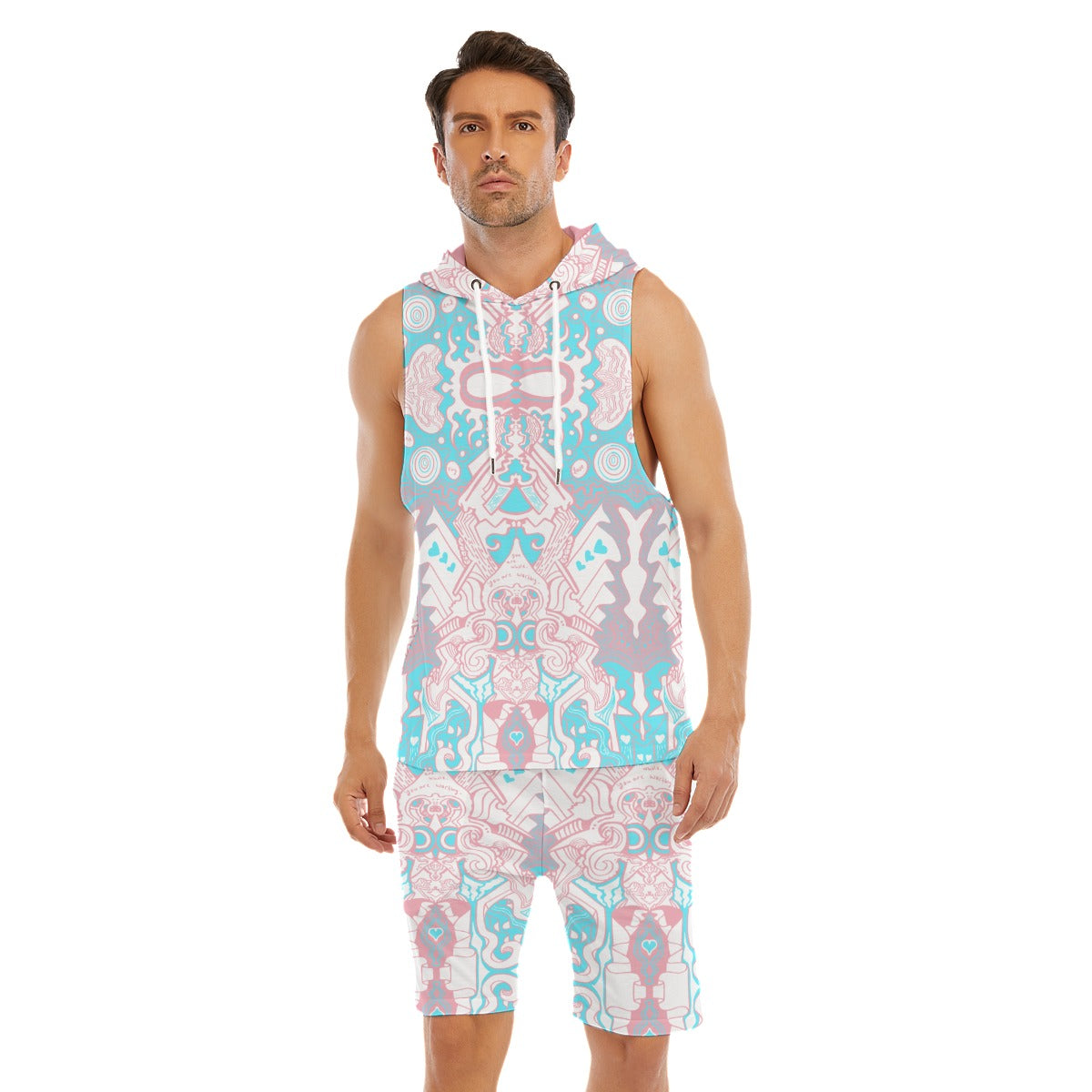 T Pride Sleeveless Vest And Shorts Sets