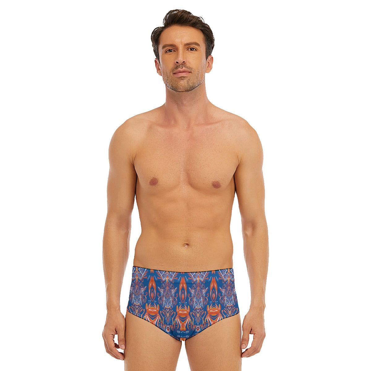 All-Over Print Men's Triangle Swim Trunks