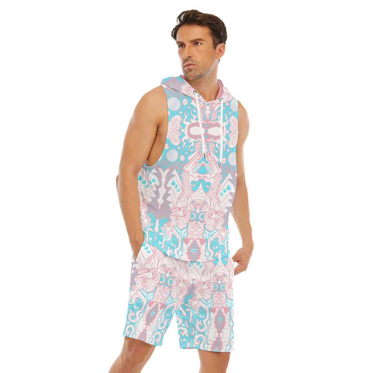 T Pride Sleeveless Vest And Shorts Sets