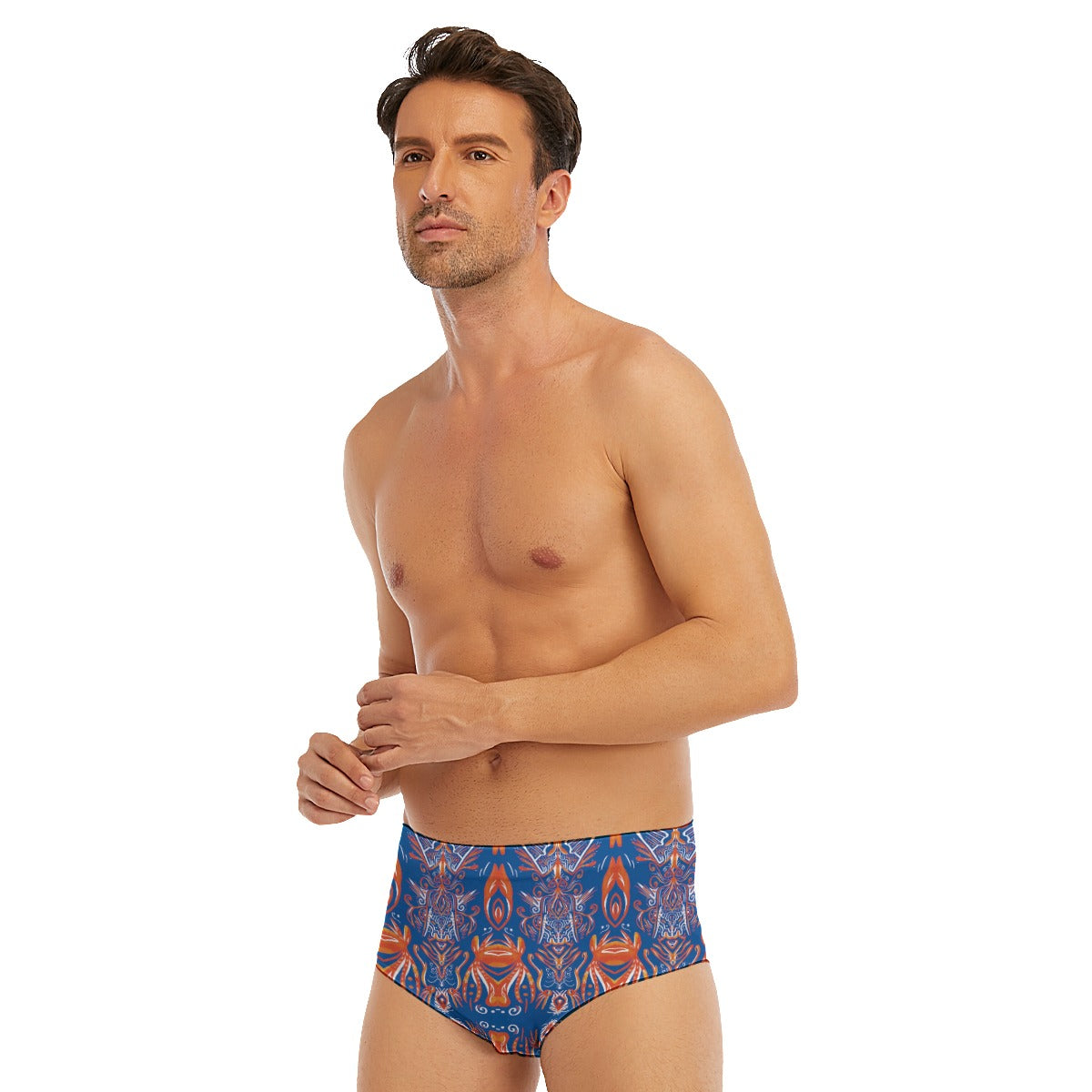 All-Over Print Men's Triangle Swim Trunks