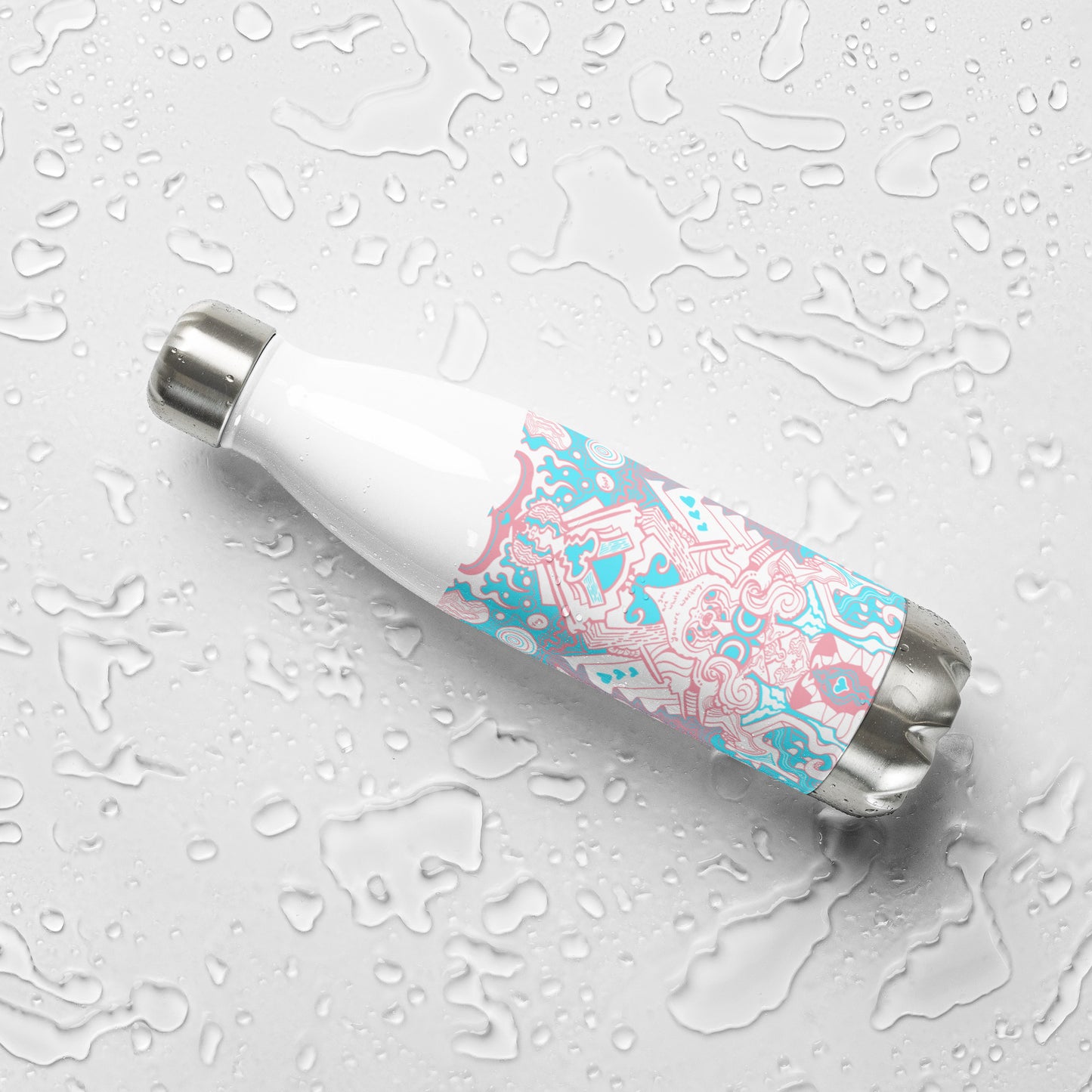 Trans Pride Steel Water Bottle