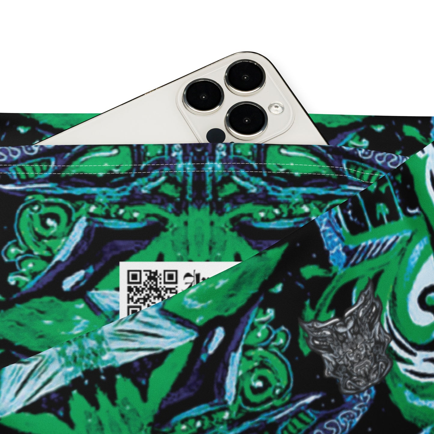 Green Galactic Flare leggings