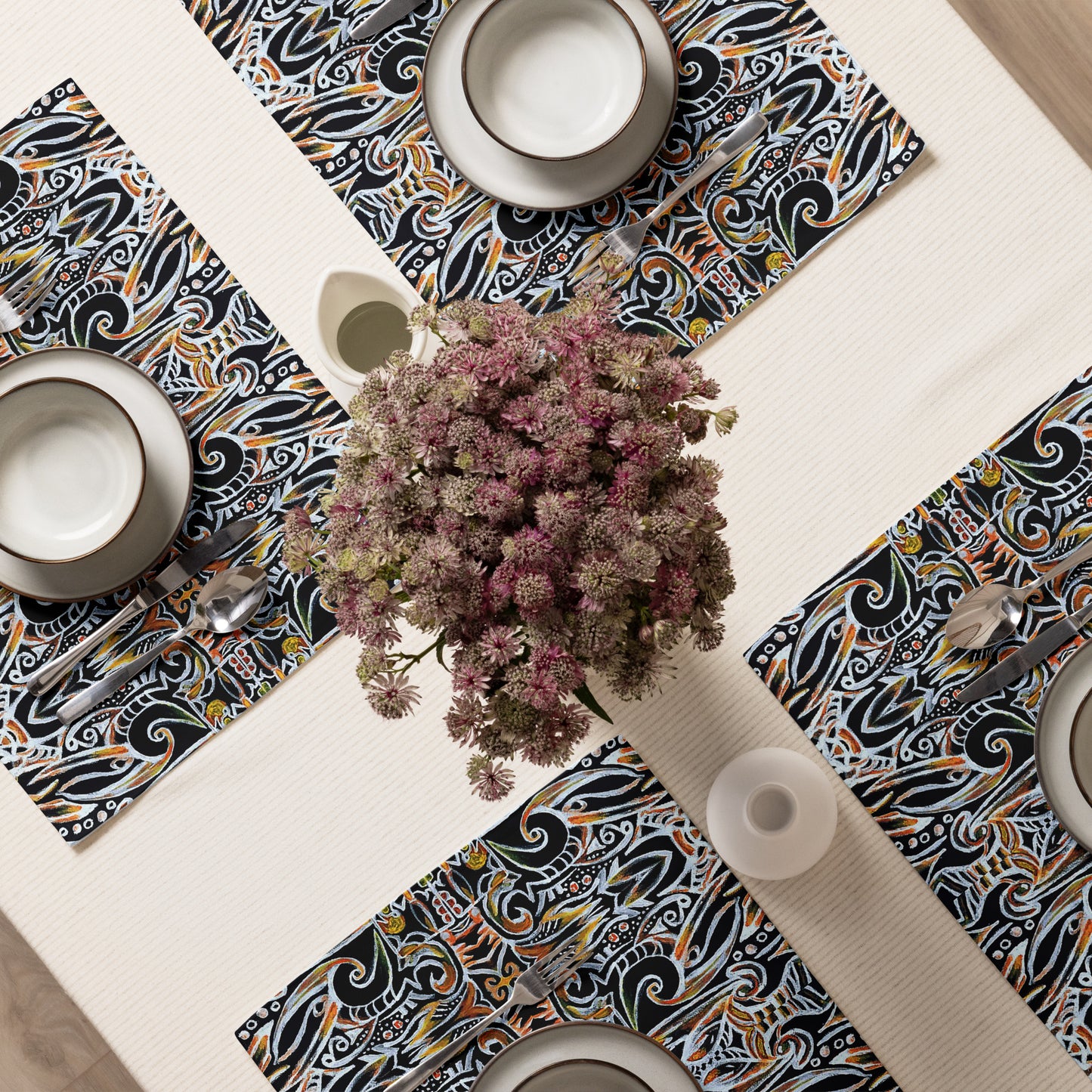 Fatal Feather Placemat Set